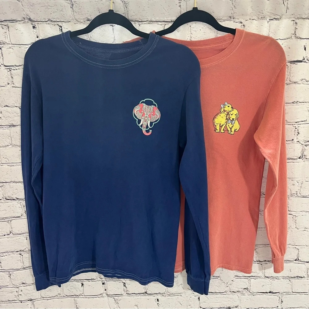 Benny & Belle Juniors Dream Big Long Sleeve Graphic Tee Bundle Sz Small